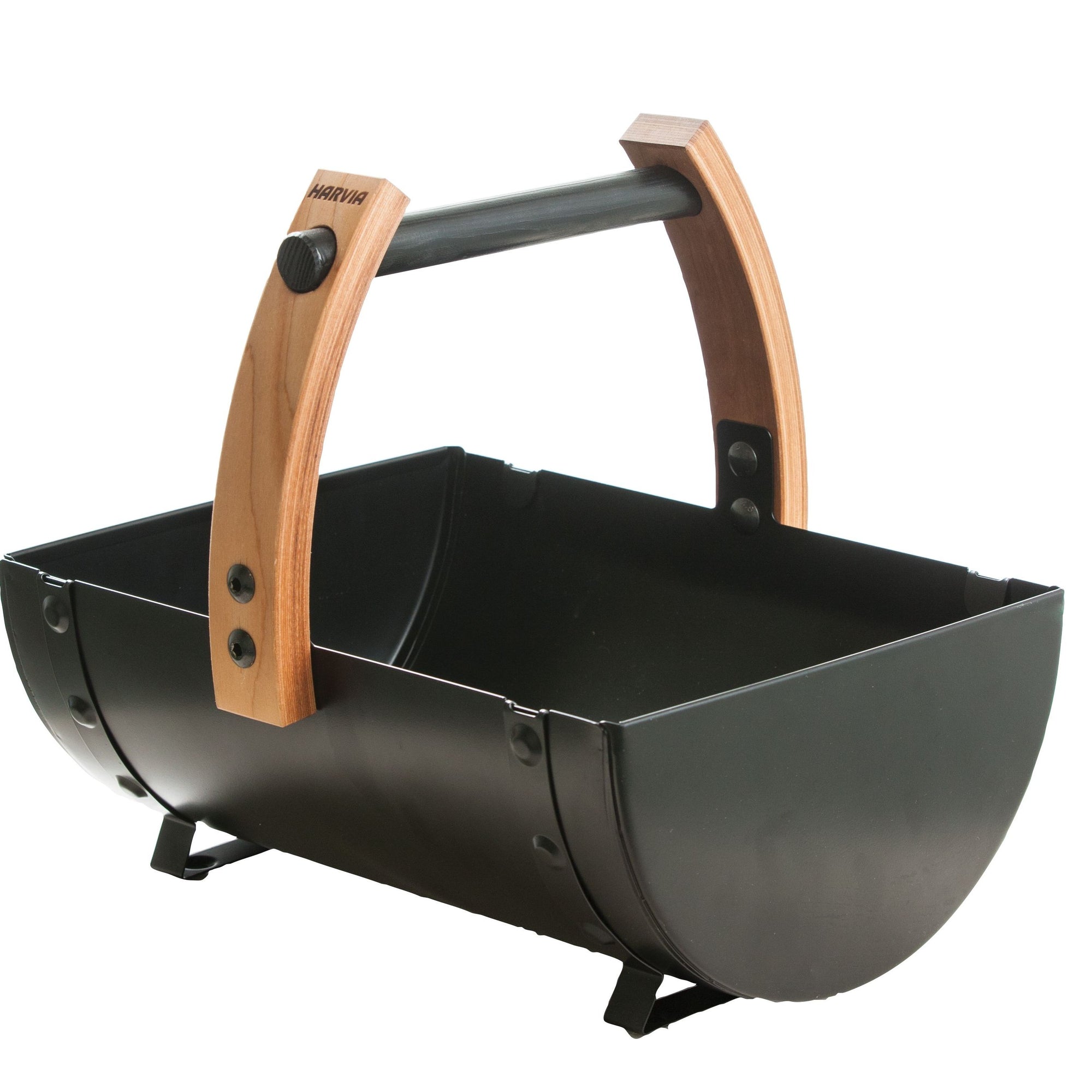 Harvia SASPO100 Legend sauna bucket black steel with wooden handle