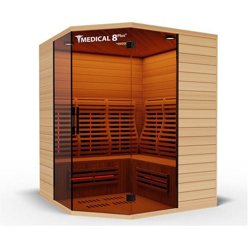 Medical 8 Plus Infrared 4 Person Sauna, view 3, RecovAthlete