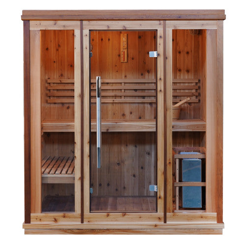 SunRay Hampton 3 Person Traditional Indoor Sauna, view 3, RecovAthlete