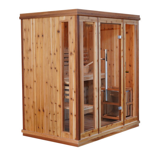 SunRay Hampton 3 Person Traditional Indoor Sauna, view 4, RecovAthlete