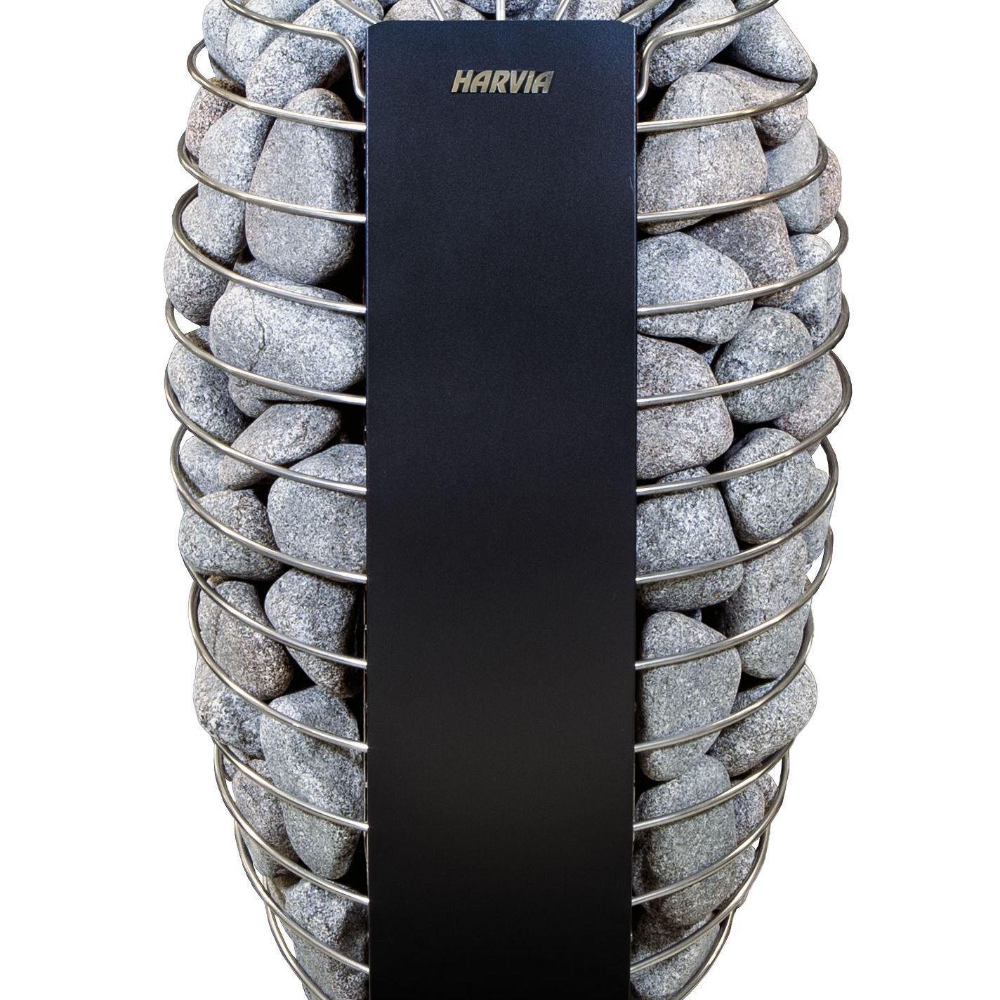 Harvia Spirit SP60E electric sauna heater in graphite black, front view