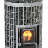 Harvia Cilindro 20 Steel wood burning sauna stove WKPC20S front view