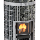 Harvia Cilindro 16 Steel wood burning sauna stove WKPC16S front view