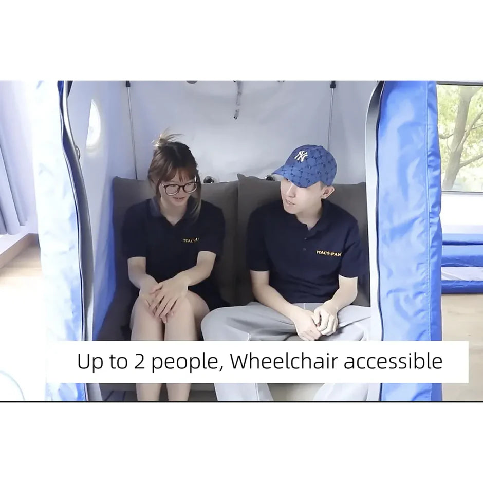 Macy-Pan MC4000 Wheelchair Type Hyperbaric Chamber | 1.3-1.4 ATA | Double Seated, view 16, RecovAthlete