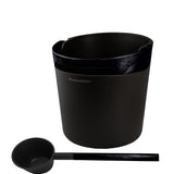 Harvia SA011M Helmi sauna pail and ladle set black