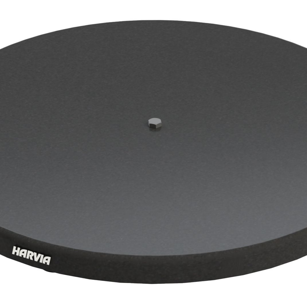Harvia WL120 round protective bedding for sauna stoves black