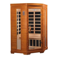 Dynamic Heming Elite 2-Person Corner Ultra Low EMF FAR Infrared Sauna (Canadian Hemlock)