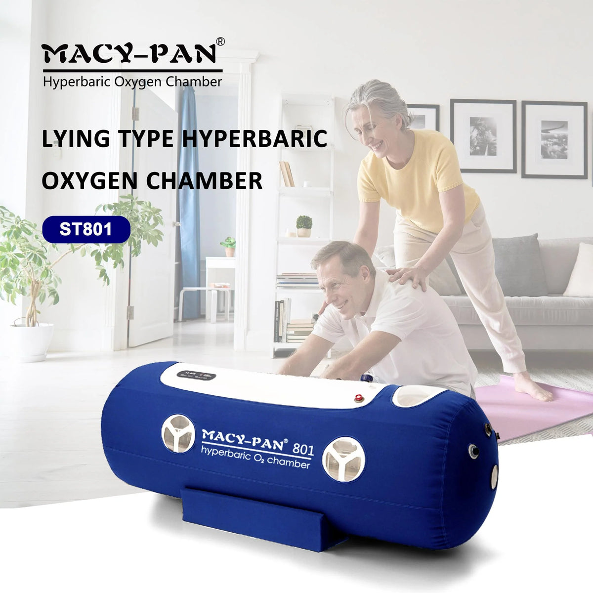 Macy-Pan ST801 Soft Lying Hyperbaric Chamber | 1.3 to 1.5 ATA, view 23, RecovAthlete