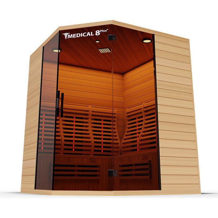 Medical 8 Plus Infrared 4 Person Sauna, view 6, RecovAthlete