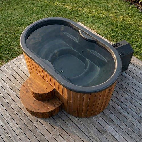 SaunaLife Model S2NC: 2-Person Cold Plunge Package With AP-1 Chiller and Heater