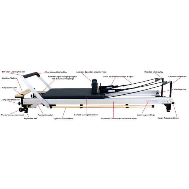 Align Pilates C8 Pro Reformer with Tower, view 9, RecovAthlete