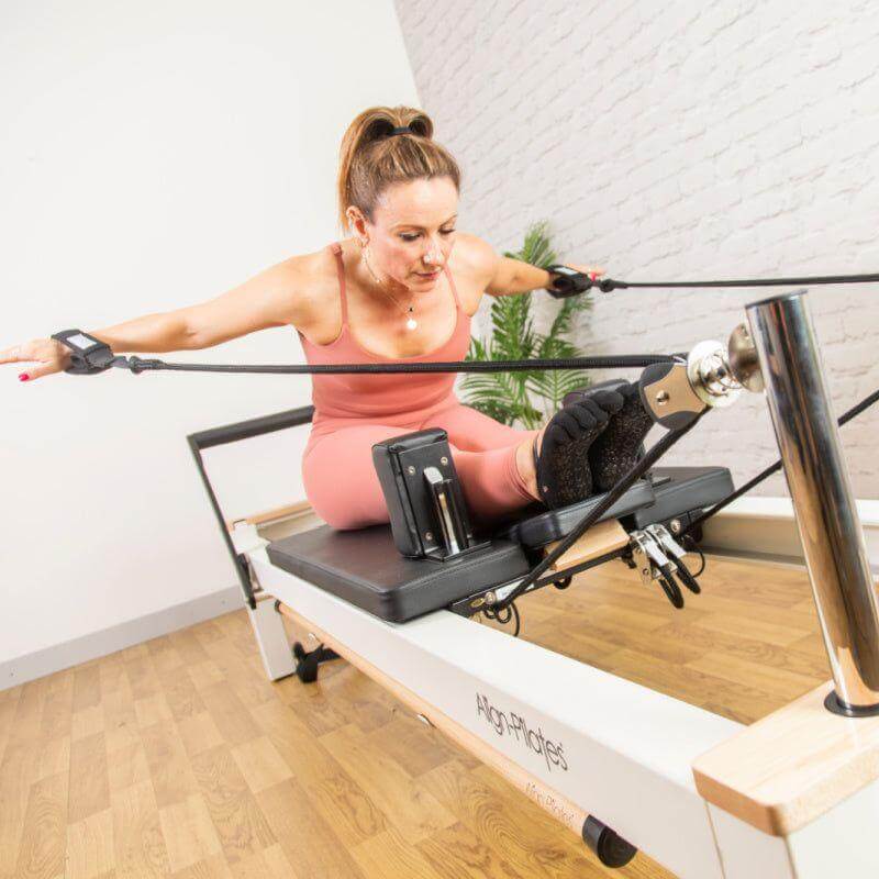 Align Pilates C8-S Pro white reformer set up in a studio space
