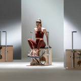 BASI Systems Wunda Chair split pedal Pilates chair front view