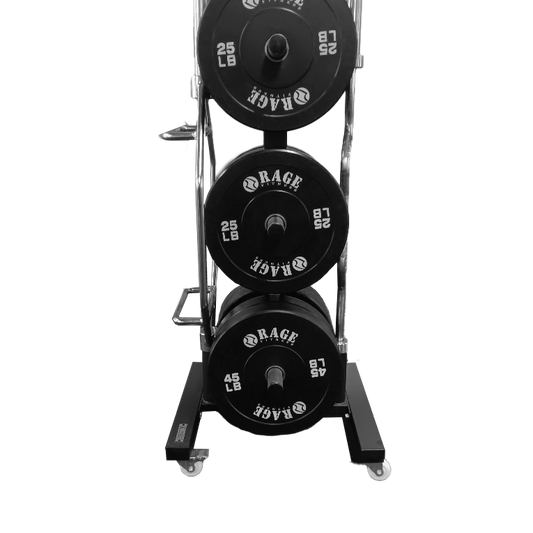 CFF-BPR6 Mobile Bar & Olympic Bumper Plate Rack