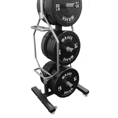 CFF-BPR6 Mobile Bar & Olympic Bumper Plate Rack