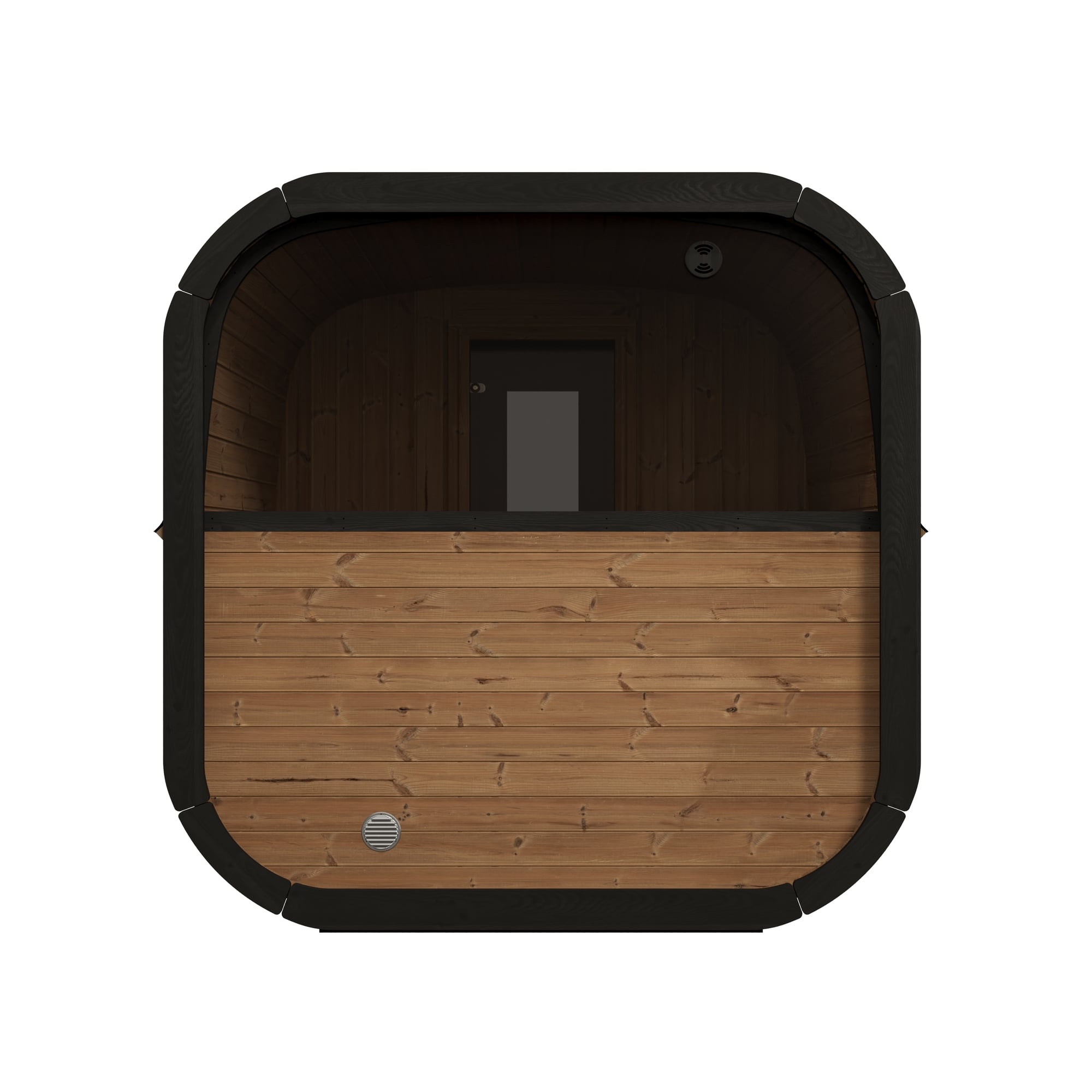 SaunaLife Model CL12GCP 8 Person Cube Series Luxury Outdoor Sauna Kit with Changeroom, view 4, RecovAthlete