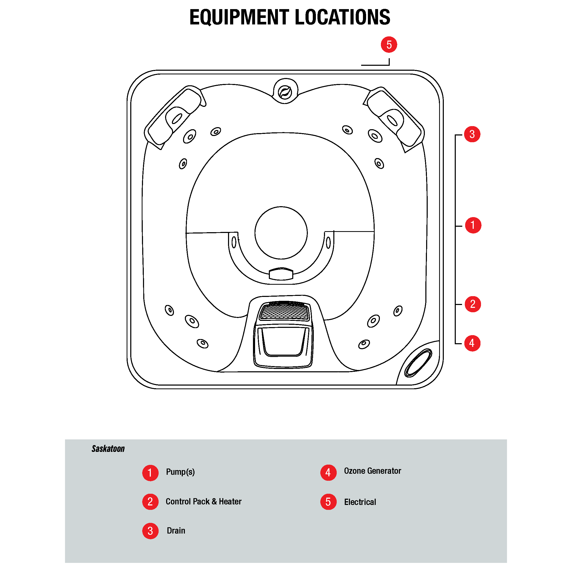 Canadian Spa Saskatoon 2-4 Person Luxury Hot Tub - Fitness Recovery Lab