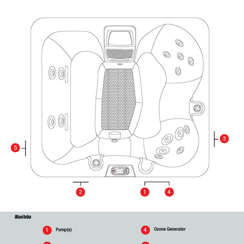 Canadian Spa Company Manitoba 4-Person 15-Jet Portable Hot Tub KH-10127