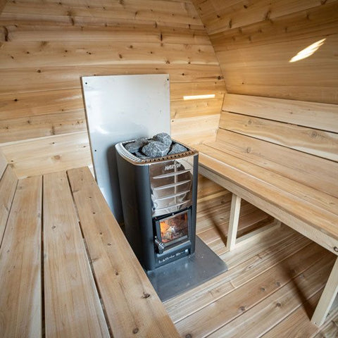 mini pod sauna heater pic
