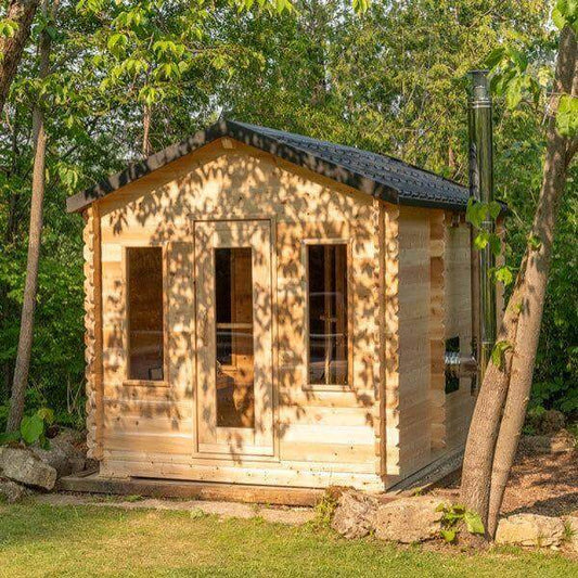 Leisurecraft Canadian Timber Georgian Cabin Sauna with Changeroom