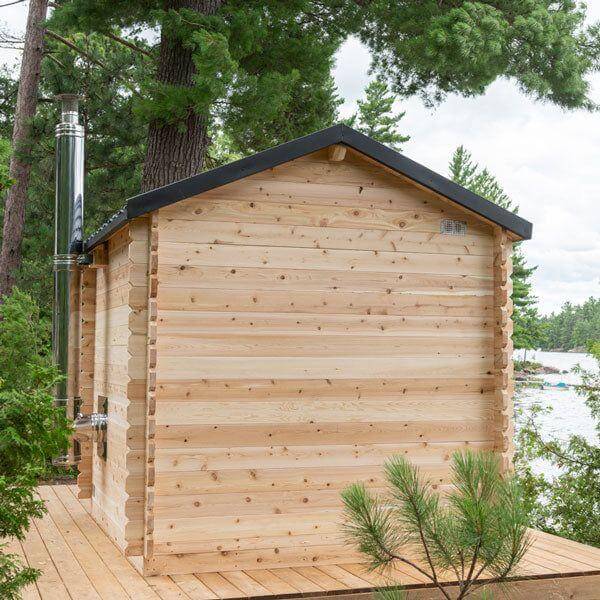 Leisurecraft CT Georgian Cabin Sauna with Porch CTC88PW | 2-6 Person Sauna, view 7, RecovAthlete