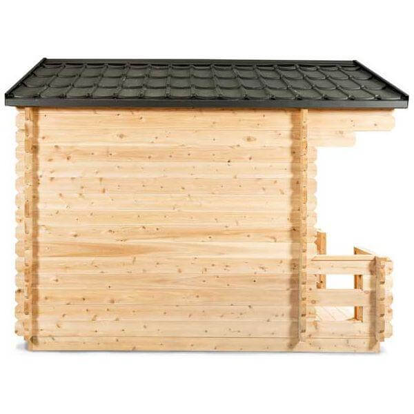 Leisurecraft CT Georgian Cabin Sauna with Porch CTC88PW | 2-6 Person Sauna, view 5, RecovAthlete