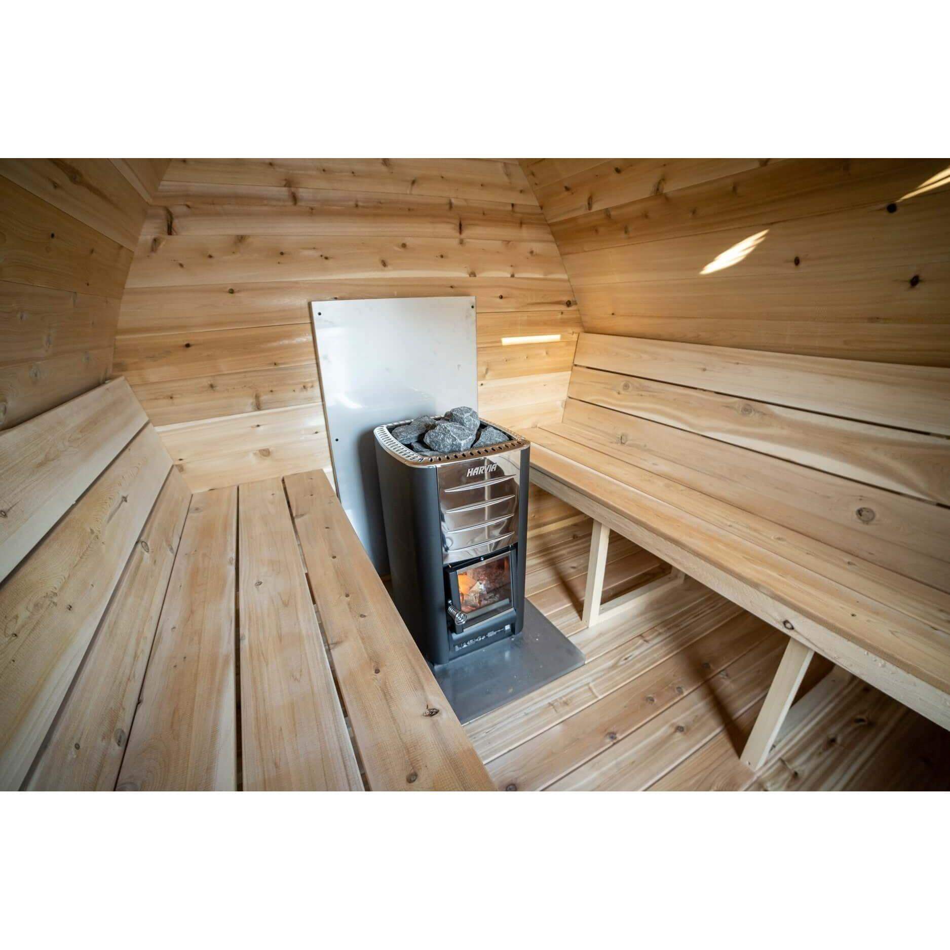 Leisurecraft Canadian Timber 4 Person MiniPOD Sauna | CTC77MW, view 23, RecovAthlete