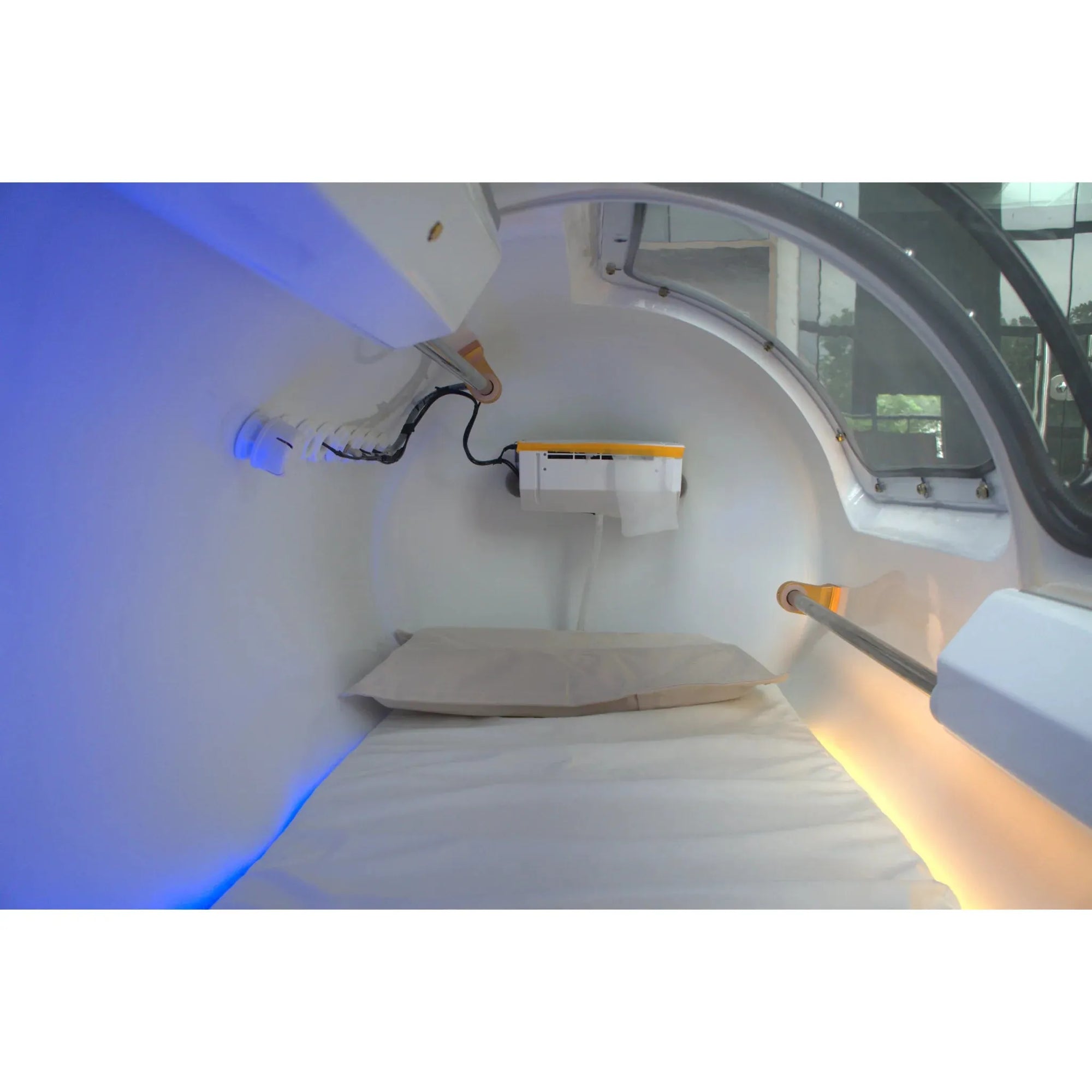 Interior view of the Macy-Pan HP2202-90 Diamond Hyperbaric Oxygen Therapy Chamber.