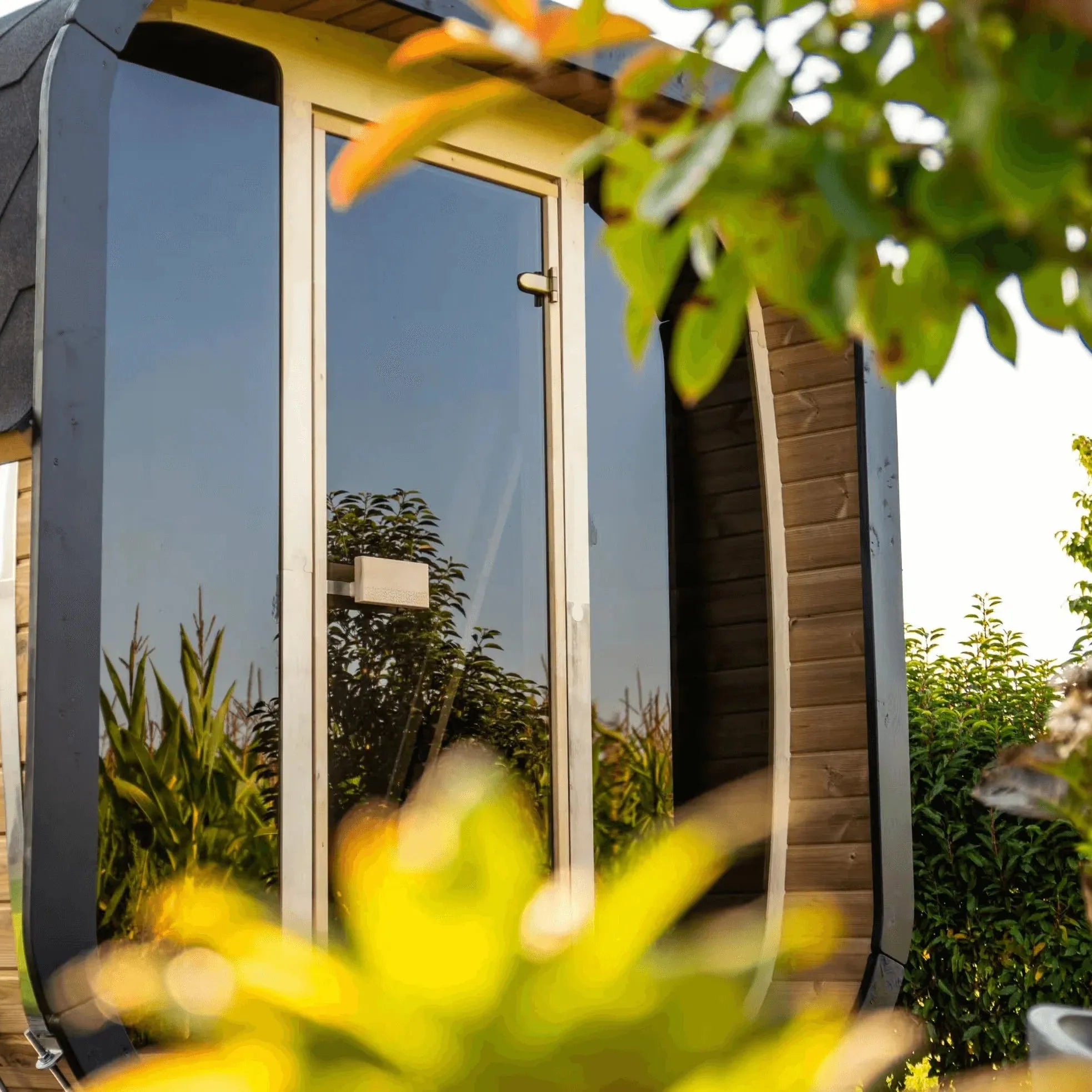 SaunaLife Model CL7G Cube-Series Outdoor Home Sauna Kit, Up to 6 Persons