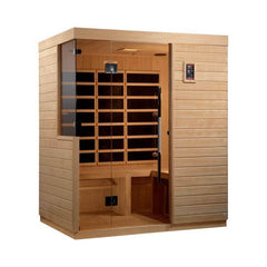 Dynamic Bilbao 3-Person Ultra Low EMF FAR Infrared Sauna (Canadian Hemlock)