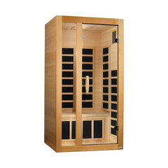 Dynamic Gracia 1-2-Person Low EMF FAR Infrared Sauna (Canadian Hemlock)