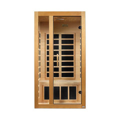 Dynamic Gracia 1-2-Person Low EMF FAR Infrared Sauna (Canadian Hemlock)