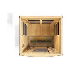 Dynamic San Marino Elite 2-Person Ultra Low EMF FAR Infrared Sauna (Canadian Hemlock)