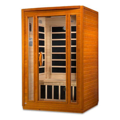 Dynamic San Marino Elite 2-Person Ultra Low EMF FAR Infrared Sauna (Canadian Hemlock)