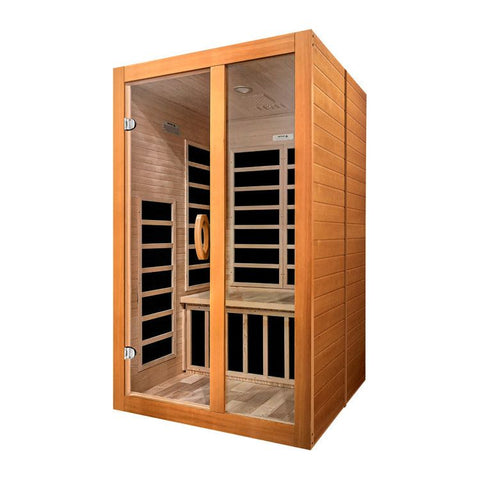 Dynamic Santiago Elite 2-Person Ultra Low EMF FAR Infrared Sauna (Canadian Hemlock)