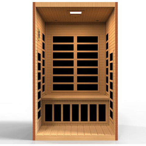 Dynamic Santiago Elite 2-Person Ultra Low EMF FAR Infrared Sauna (Canadian Hemlock)