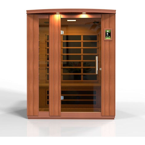 Dynamic Lugano 3-Person Ultra Low EMF FAR Infrared Sauna (Canadian Hemlock)