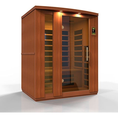 Dynamic Lugano 3-Person Ultra Low EMF FAR Infrared Sauna (Canadian Hemlock)