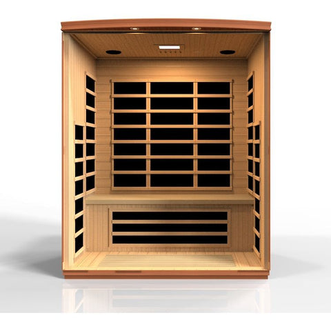 Dynamic Lugano 3-Person Ultra Low EMF FAR Infrared Sauna (Canadian Hemlock)