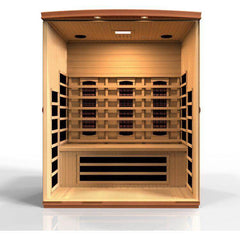 Dynamic Lugano 3-Person Full Spectrum Near Zero EMF FAR Infrared Sauna (Canadian Hemlock)