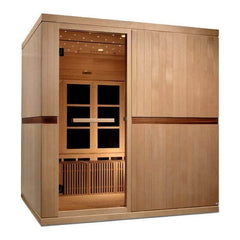 Golden Designs Catalonia 8-person PureTech™ Near Zero EMF (Under 2MG) FAR Infrared Sauna (Canadian Hemlock)