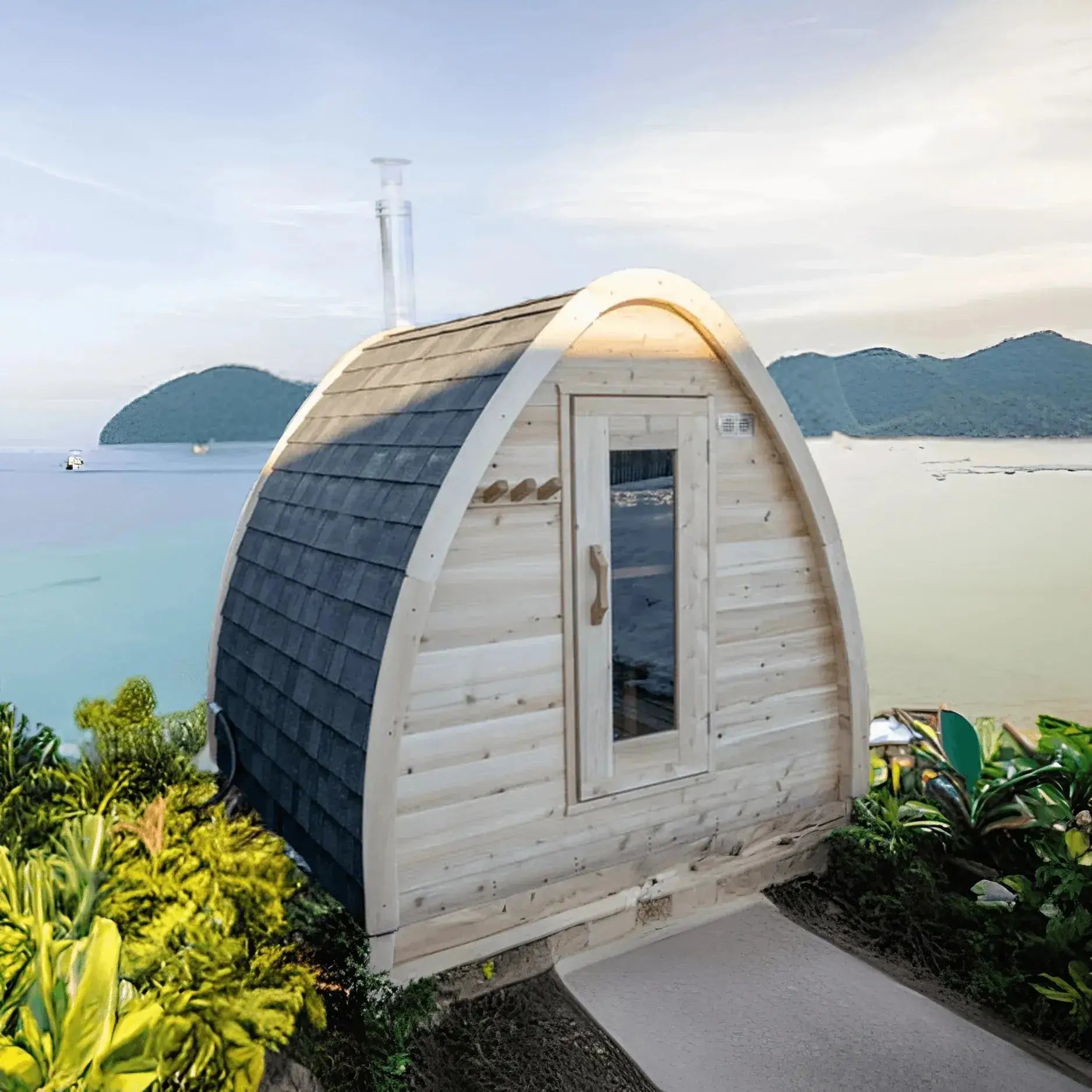 Dundalk Leisurecraft Canadian Timber 2 to 4 Person MiniPOD Sauna | CTC77MW