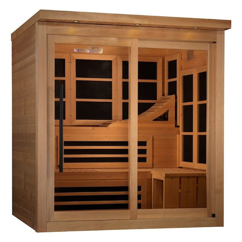 Golden Designs 6-Person Near Zero EMF Far Infrared Sauna