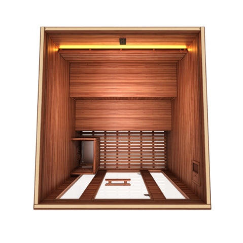 Golden Designs Engelberg 6-Person Traditional Steam Sauna | GDI-7030-01