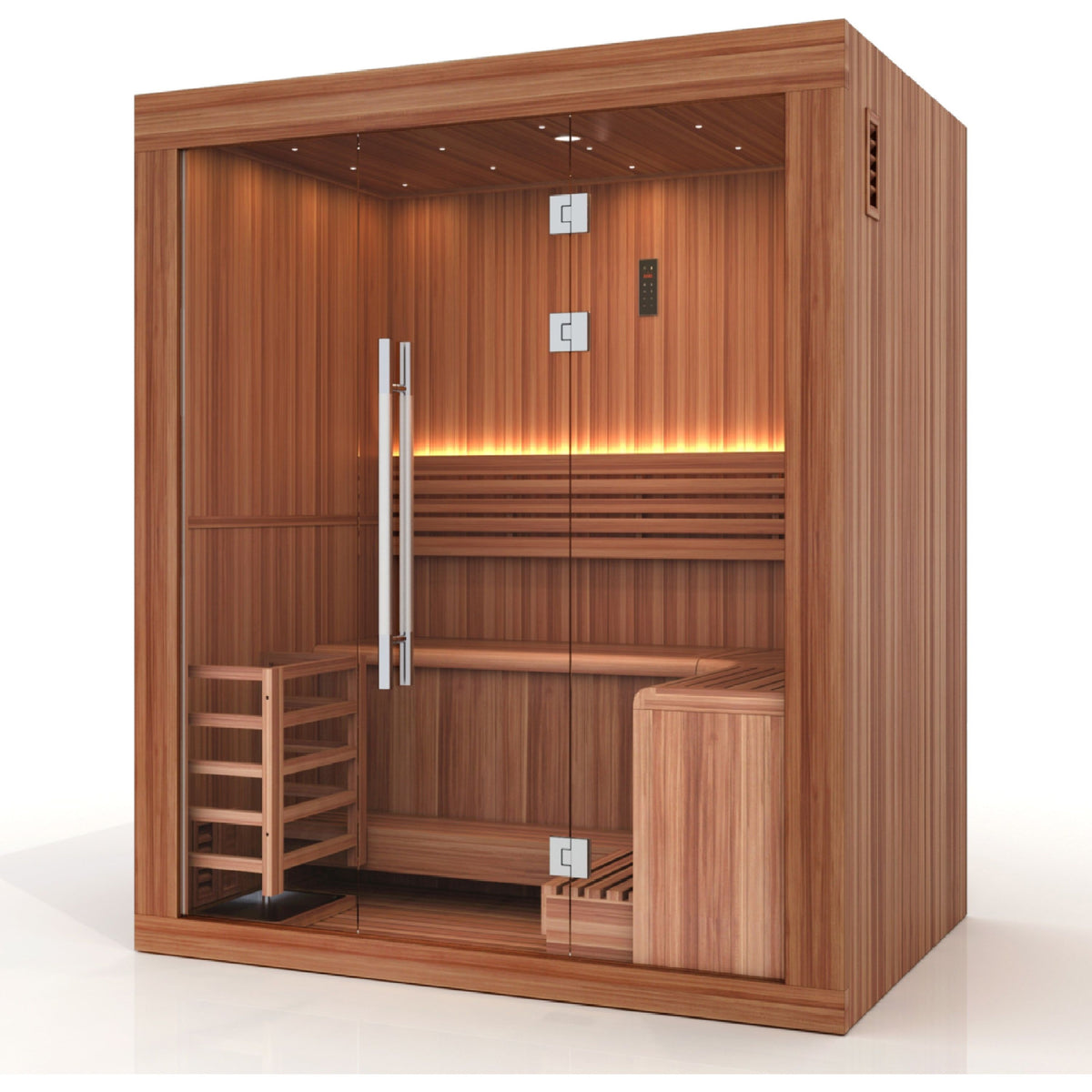 Golden Designs Copenhagen 3-Person Traditional Indoor Sauna | GDI-7389-02