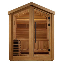 Golden Designs Savonlinna 3-Person Red Cedar Outdoor Traditional Sauna Kit | GDI-8503-01