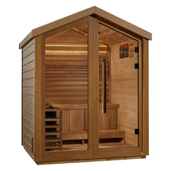 Golden Designs Savonlinna 3-Person Red Cedar Outdoor Traditional Sauna Kit | GDI-8503-01