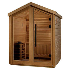 Golden Designs Savonlinna 3-Person Red Cedar Outdoor Traditional Sauna Kit | GDI-8503-01