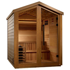 Golden Designs Kaarina 6-Person Red Cedar Outdoor Traditional Sauna Kit | GDI-8506-01