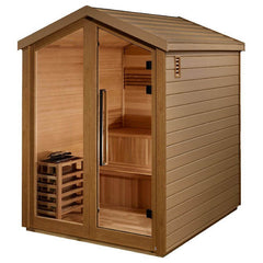 Golden Designs Kaarina 6-Person Red Cedar Outdoor Traditional Sauna Kit | GDI-8506-01